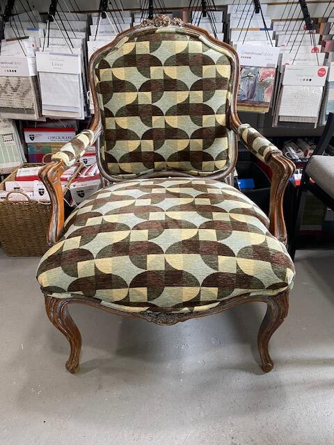 Chair after reupholstery